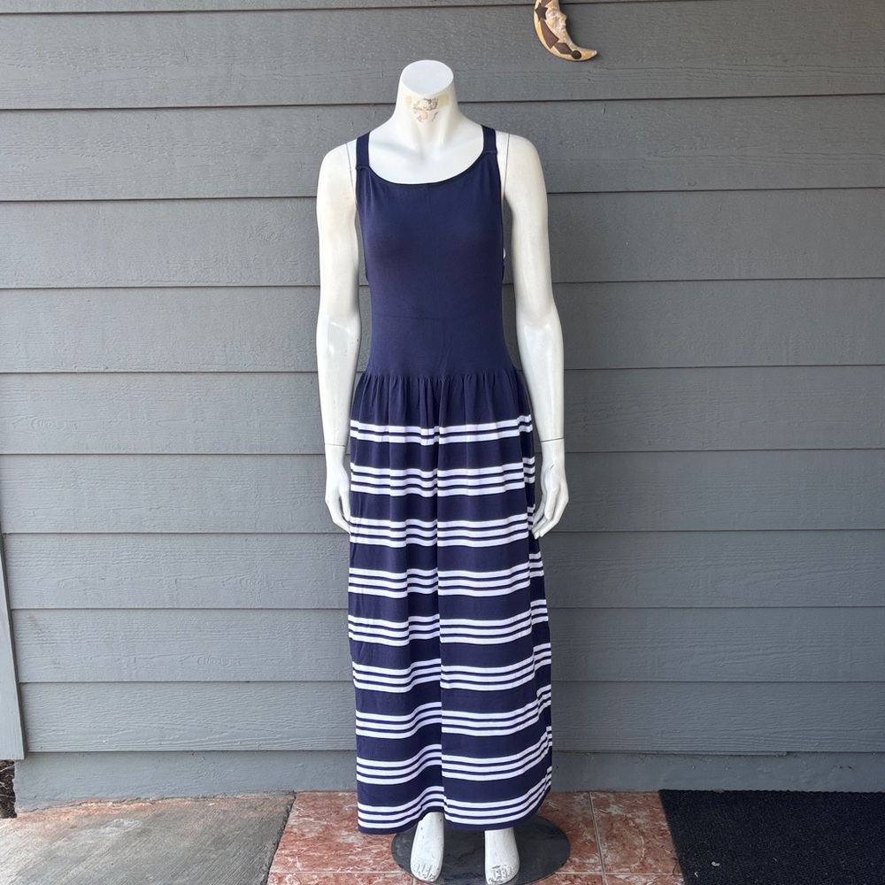 Hera Collection Navy and White Maxi Dress